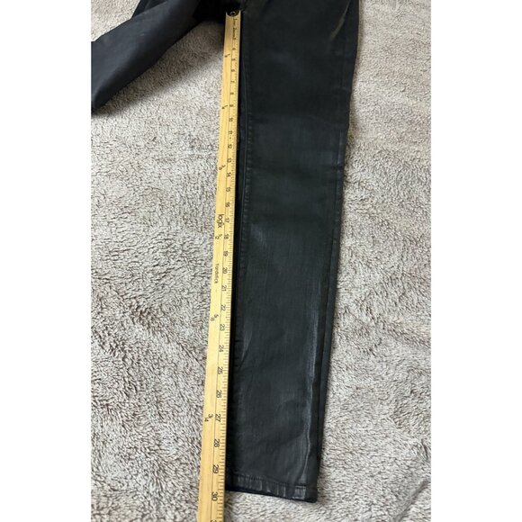 Roberto Cavalli Women's Size 42 Skinny Fit Coated Jeans Pants Mid Rise Black New - Picture 5 of 16